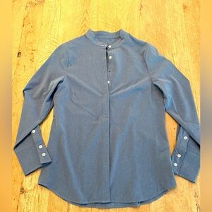 Leze The Label Blue Button Down Shirt